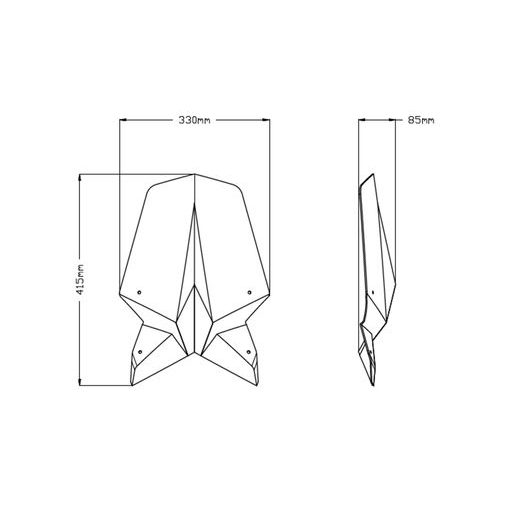 WINDSHIELD PUIG NEW. GEN TOURING 20461T ORANŽNA