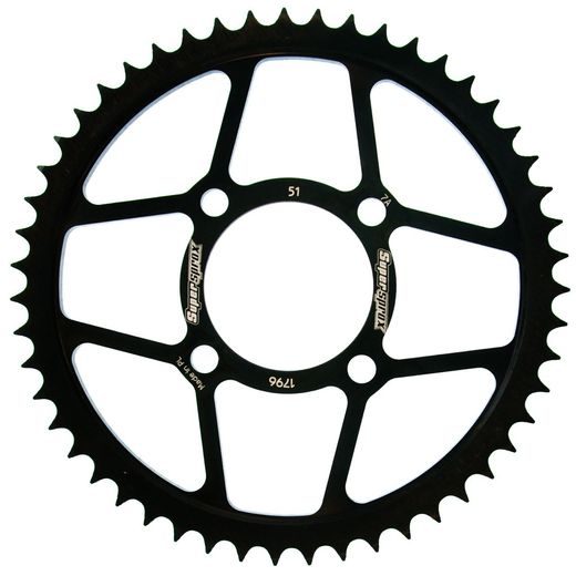 ZADNJI VERIŽNIK (ZOBNIK) SUPERSPROX RFE-1796:51-BLK ČRNA 51T, 428