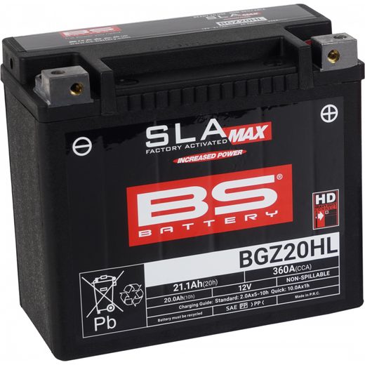 TOVARNIŠKO AKTIVIRAN AKUMULATOR BS-BATTERY BGZ20HL SLA MAX
