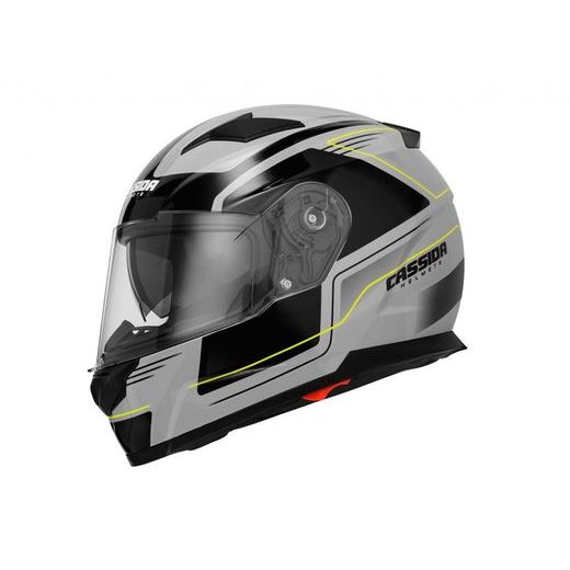 FULL FACE HELMET CASSIDA APEX FUSION GREY/ BLACK/ YELLOW FLUO XS