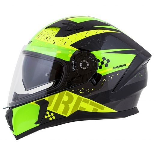 FULL FACE HELMET CASSIDA INTEGRAL 3.0 DRFT PEARL YELLOW/ GREEN XS