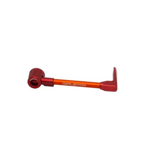 LEVER GUARD ACCOSSATO WITH ORANGE HOSE AND JOINT RIGHT, ALUMINIUM