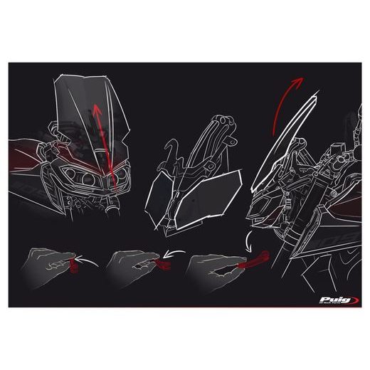 MANUAL REGULATION SYSTEM PUIG 9955N ČRNA