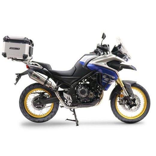 SLIP-ON EXHAUST GPR NEW GRAND PRIX EVO TITANIUM VO.6.GPAN.TO BRUSHED TITANIUM INCLUDING REMOVABLE DB KILLER AND LINK PIPE