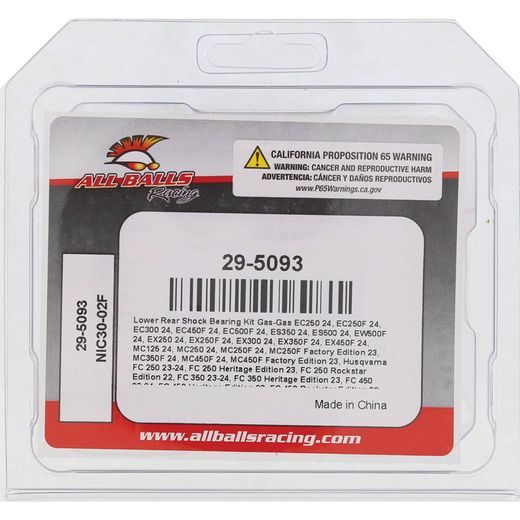 SHOCK BEARING KIT ALL BALLS RACING SHB29-5093