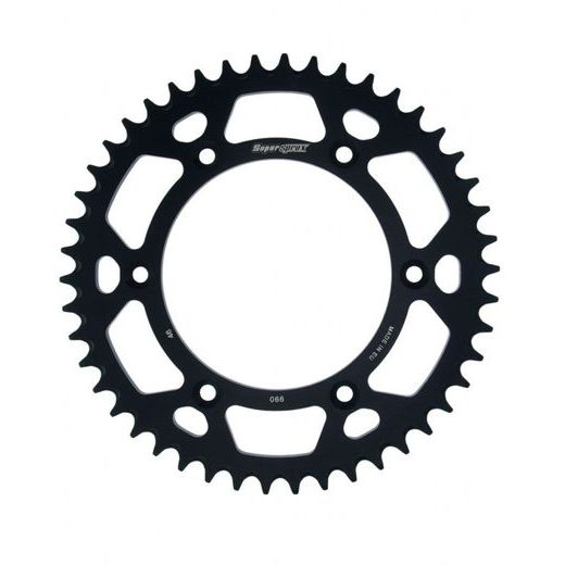 ALUMINIJASTI ZADNJI VERIŽNIK (ZOBNIK) SUPERSPROX RAL-990:46-BLK ČRNA 46T, 520