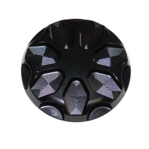 FUEL CAP WITH QUICK ACTION SYSTEM ACCOSSATO FC008 IN CNC-WORKED ALUMINIUM ČRN