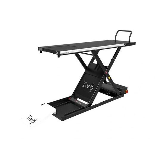 MOTORCYCLE LIFT LV8 GOLDRAKE 800 EG800HCSE.W WITH ELECTRO-HYDRAULIC UNIT, SPLIT VERSION (WHITE)