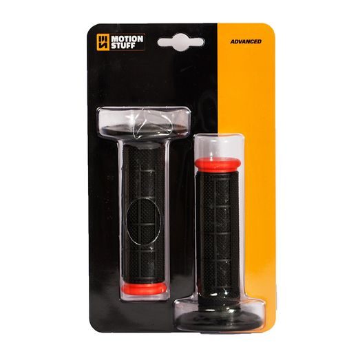 MOTOKROS ROČAJ (GRIP) MOTION STUFF ADVANCED ČRNO-RDEČ (HALF-WAFFLE)