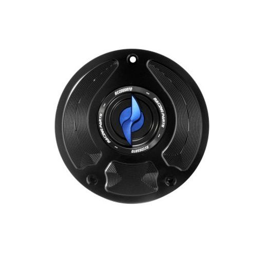 TANK FILLER CAP ACCOSSATO FC109 FOR HONDA MOTORBIKES WITH QUICK RELEASE MACHINED FROM BILLET ALUMINIUM ZELENA