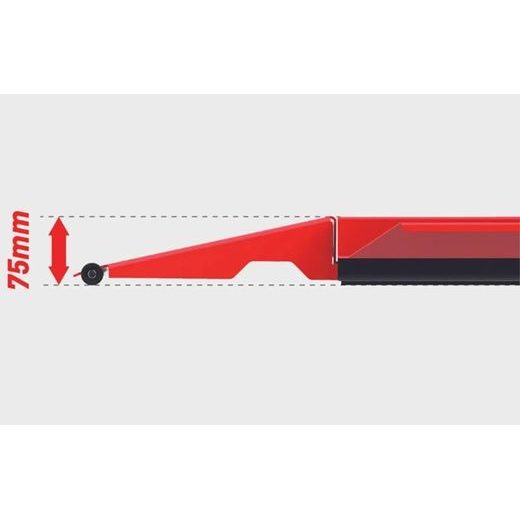 MOTORCYCLE LIFT LV8 NANO 600 FLOOR VERSION EN600GE.W WITH ELECTRO-HYDRAULIC UNIT (BLACK AND WHITE RAL 9016)