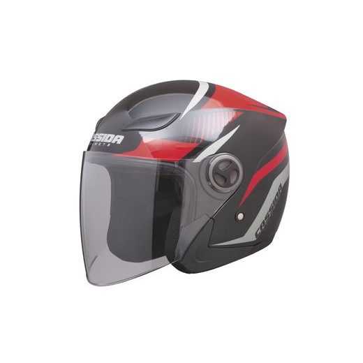 JET ČELADA CASSIDA REFLEX BLACK/ RED/ GREY M