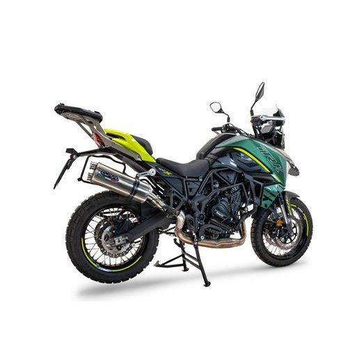 SLIP-ON EXHAUST GPR DUAL INOX BE.25.DUAL.IO MATTE INOX INCLUDING REMOVABLE DB KILLER AND LINK PIPE