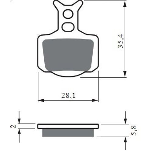 ZAVORNE OBLOGE GOLDFREN 439 S33 OFF-ROAD REAR