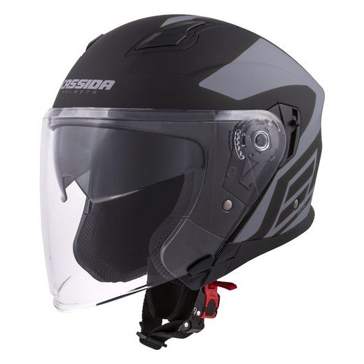 JET HELMET CASSIDA JET TECH CORSO BLACK MATT / GREY L