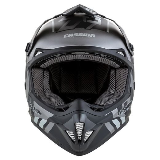 MOTOCROSS HELMET CASSIDA CROSS CUP SONIC MATT GREY /BLACK 2XL