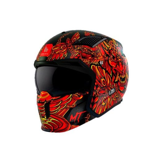 TRIAL HELMET MT HELMETS STREETFIGHTER SV S HELLISH B5 MATT M
