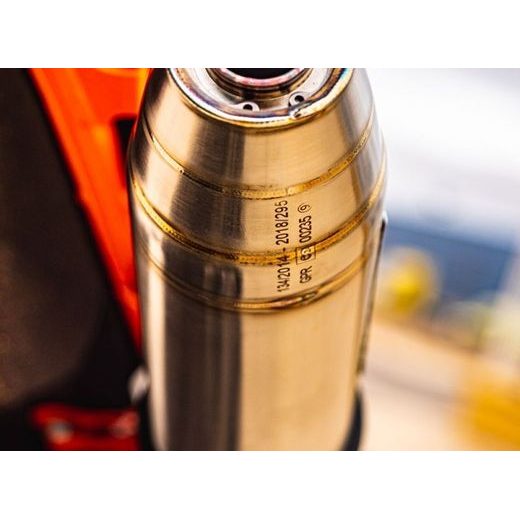 SLIP-ON EXHAUST GPR DEEPTONE INOX KT.105.2.RACE.DE BRUSHED STAINLESS STEEL INCLUDING LINK PIPE