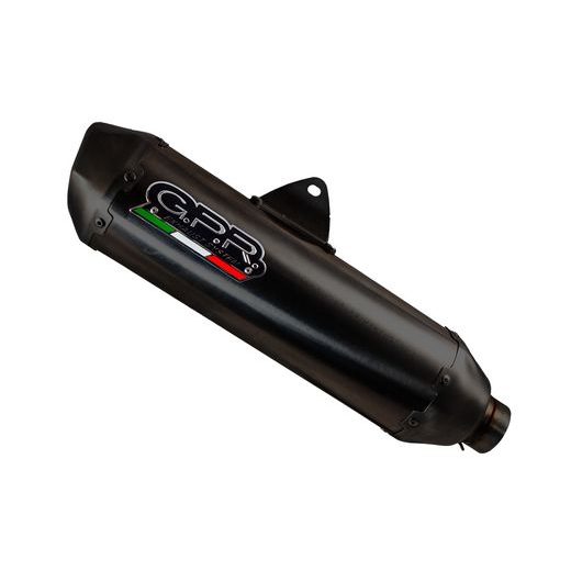 SLIP-ON EXHAUST GPR PENTAROAD VO.5.CAT.PE.BL MATTE BLACK INCLUDING REMOVABLE DB KILLER, LINK PIPE AND CATALYST