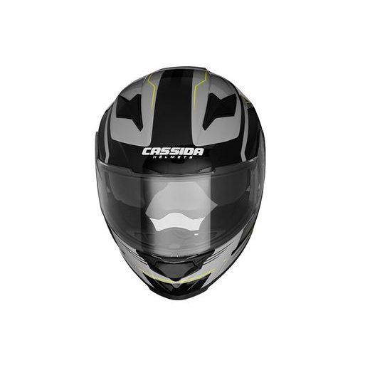 INTEGRALNA ČELADA CASSIDA APEX FUSION GREY/ BLACK/ YELLOW FLUO 2XL