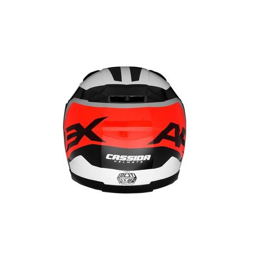 INTEGRALNA ČELADA CASSIDA APEX CONTRAST RED FLUO/ BLACK/ WHITE/ GREY S