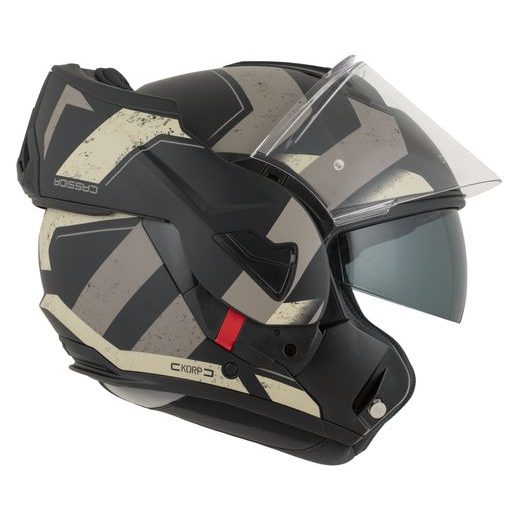 INTEGRALNA ČELADA CASSIDA MULTIFLIP KORP BLACK MATT/SAND/KHAKI XS