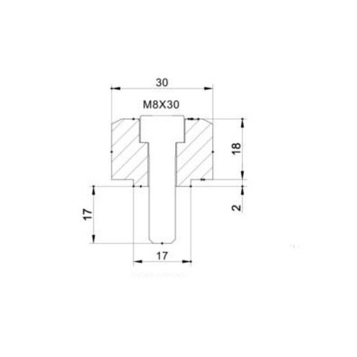 MIRROR ADAPTOR PUIG ADAPTER REAR MIRROR HI-TECH IV BMW G310R C/BLACK 9850N ČRNA TO BAR END