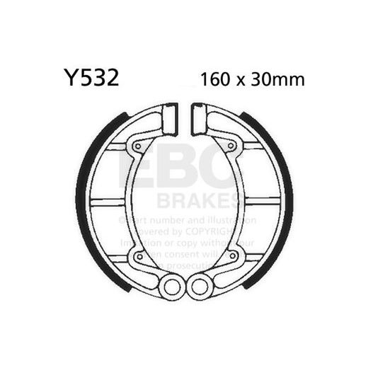 BRAKE SHOE SET EBC Y532 INCLUDINGS SPRINGS