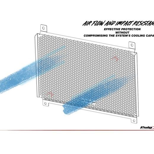 ŠČITNIK HLADILNIKA (RADIATOR COVER) PUIG 22471N ČRNA