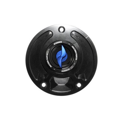 TANK FILLER CAP ACCOSSATO FC113 FOR KAWASAKI MOTORBIKES WITH QUICK RELEASE MACHINED FROM BILLET ALUMINIUM RDEČ