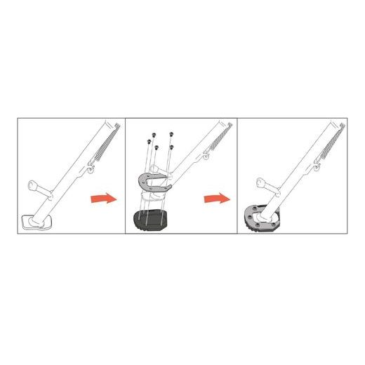 KICKSTAND EXTENSION PUIG 21952N ČRNA