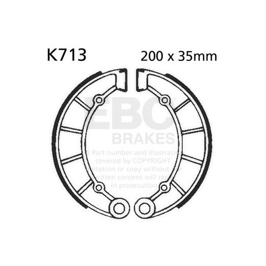 BRAKE SHOE SET EBC K713 INCLUDINGS SPRINGS