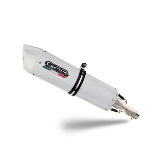 BOLT-ON SILENCER GPR ALBUS K.60.ALB WHITE GLOSSY INCLUDING REMOVABLE DB KILLER