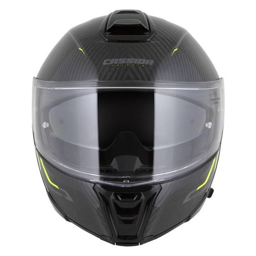 INTEGRALNA ČELADA CASSIDA MODULO 2.1 PLUS CARBON GLOSS CARBON/YELLOW FLUO/REFLECTIVE SILVER/BLACK M