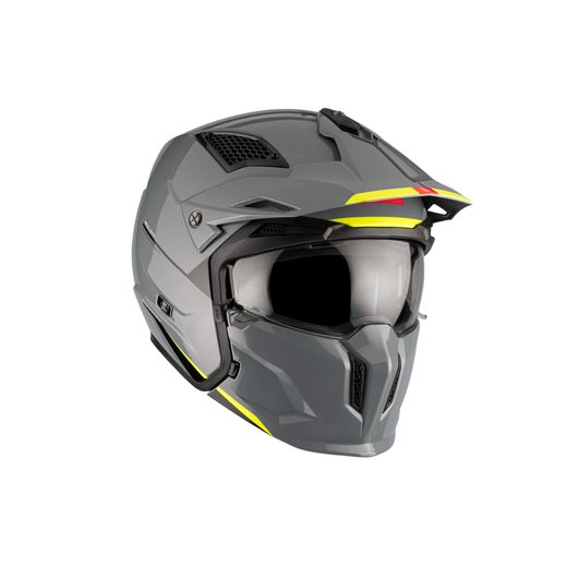 HELMET MT HELMETS STREETFIGHTER SV S SOLID A22 GLOSS GREY S