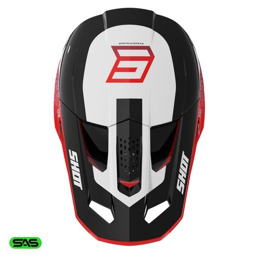 HELMET SHOT SPEED HYBRID A05-21OB-F05-09 RED GLOSSY M
