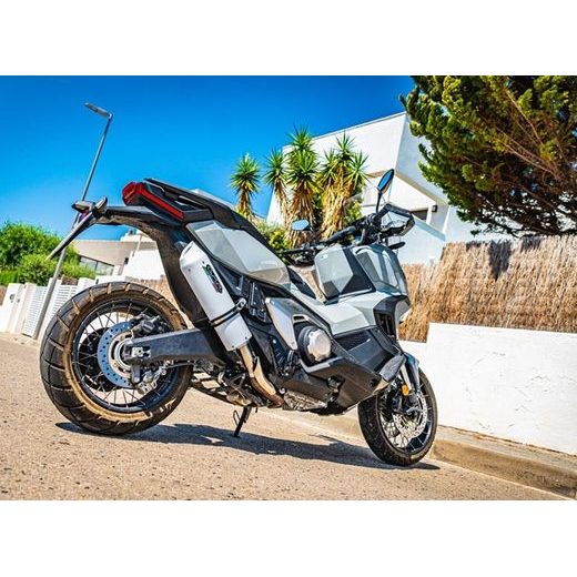 SLIP-ON EXHAUST GPR ALBUS EVO4 HON.269.1.ALBE5 WHITE GLOSSY INCLUDING REMOVABLE DB KILLER AND LINK PIPE