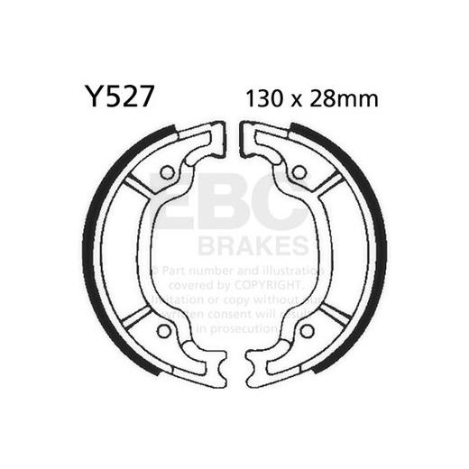 BRAKE SHOE SET EBC Y527 INCLUDINGS SPRINGS