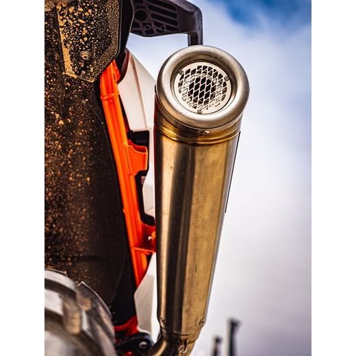 SLIP-ON EXHAUST GPR POWERCONE EVO E4.KT.105.1.PCEV BRUSHED STAINLESS STEEL INCLUDING REMOVABLE DB KILLER AND LINK PIPE