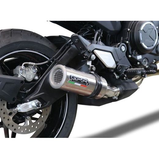 SLIP-ON EXHAUST GPR M3 INOX E5.CF.12.1.M3.INOX BRUSHED STAINLESS STEEL INCLUDING REMOVABLE DB KILLER AND LINK PIPE