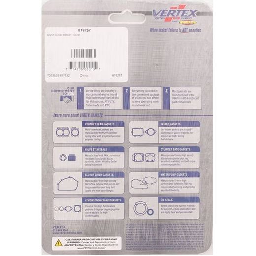 TESNILO SKLOPKE (CLUTCH COVER GASKET) WINDEROSA CCG 819267 OUTER SIDE