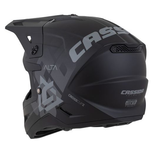 MOTOCROSS HELMET CASSIDA CROSS CUP 2 ALTA BLACK MATT/ DARK GRAY XL