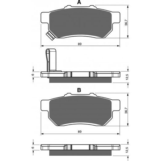 ZAVORNE OBLOGE GOLDFREN 340 S33 OFF-ROAD REAR