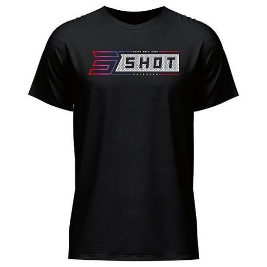T-SHIRT SHOT GRADIENT A07-54A1-C01-09 ČRNA M