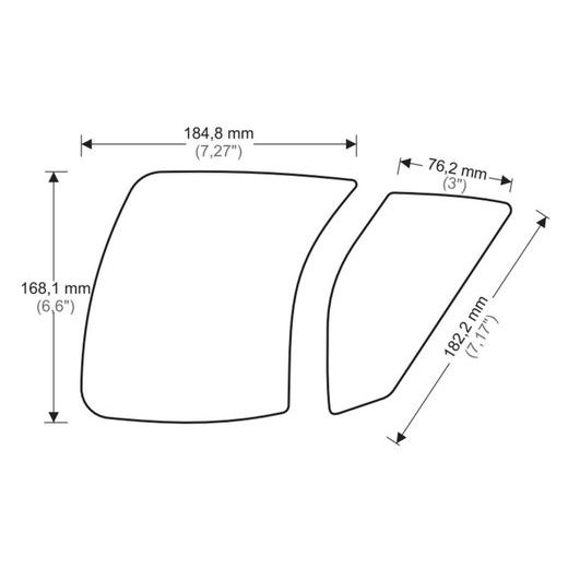 TANK SIDE PROTECTORS PUIG ANTI-SLIP 20067N ČRNA