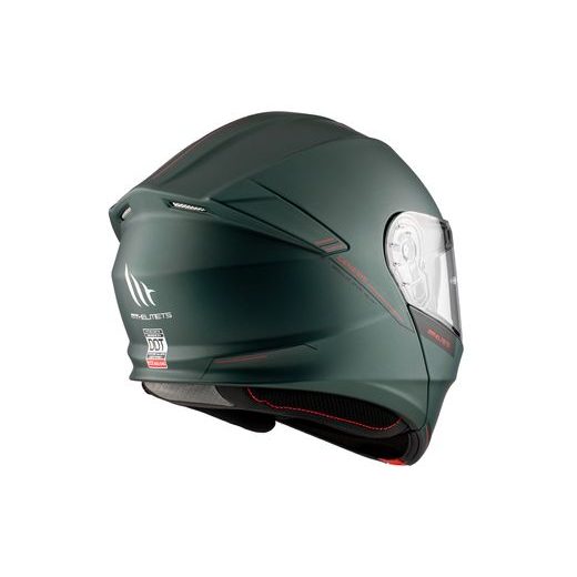 PREKLOPNA ČELADA MT HELMETS GENESIS SV SOLID A6 MATT MATT GREEN L