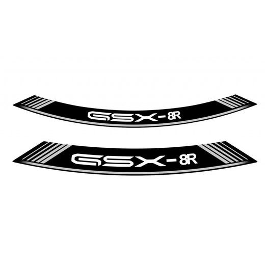 RIM STRIP PUIG GSX-R 21959P SREBRNA SET OF 8 RIM STRIPS