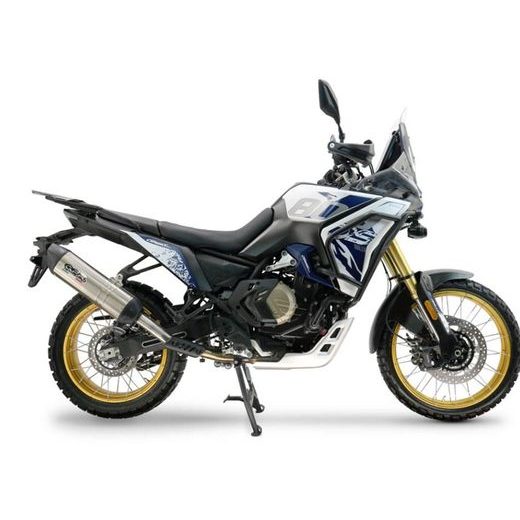 SLIP-ON EXHAUST GPR FURORE-X TITANIO VO.9.FUXTIT BRUSHED TITANIUM INCLUDING REMOVABLE DB KILLER AND LINK PIPE