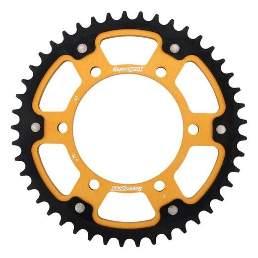 VERIŽNI SET EK - ZLAT CHAIN 530 ZVX, X-RING (X, NX, QX, XS), CHK FRONT SPROCKET JT CHK RUBBER CUSHIONED, CHK REAR SPROCKET SUPERSPROX STEALTH ZA YAMAHA YZF-R1 2006-2008