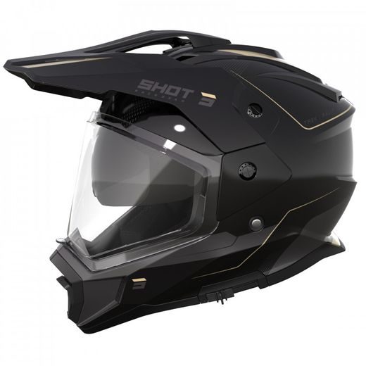 HELMET SHOT TREK MAX VISION RALLY A06-21OE-B04-12 BLACK / SAND GLOSSY 2XL